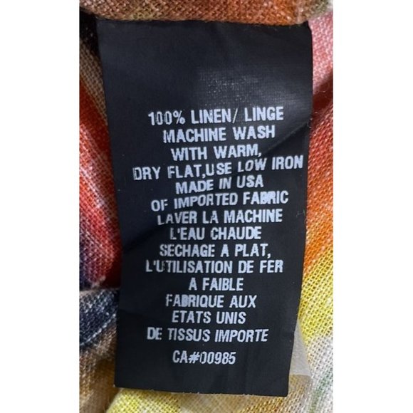 Zero + Maria Cornejo Linen Blur Print Dress - Picture 5 of 5